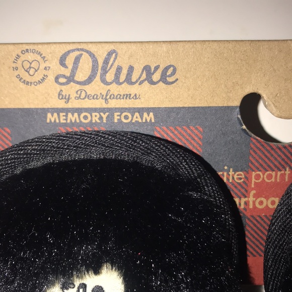 NWT Dearfoams Plush Halloween Scuffs - Picture 5 of 8